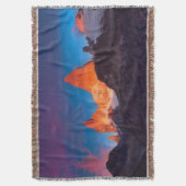 Mt Fitz Roy bij Sunrise Deken (Voorkant Verticaal)