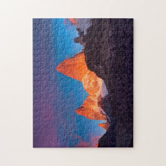 Mt Fitz Roy bij Sunrise Legpuzzel (Verticaal)