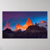 Mt Fitz Roy bij Sunrise Poster (Voorkant)