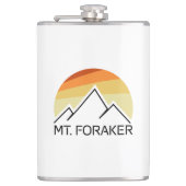 Mt. Foraker Alaska Retro Heupfles (Voorkant)