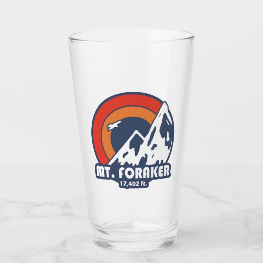 Mt. Foraker Alaska Sun Eagle Glas (Voorkant)