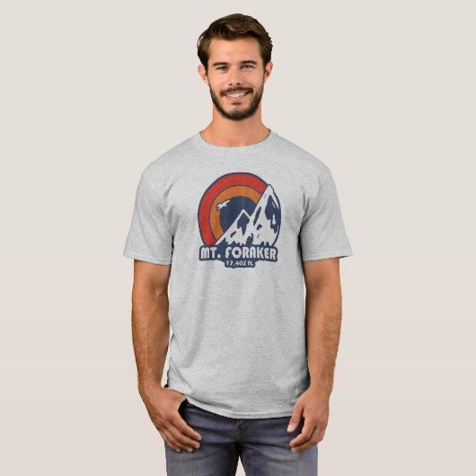 Mt. Foraker Alaska Sun Eagle T-shirt (Voorkant volledig)
