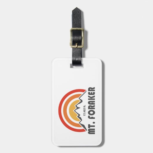 Mt. Foraker Bagagelabel (Voorkant verticaal)