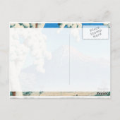 Mt Fuji After Snow Hasui Kawase shin hanga scene Briefkaart (Achterkant)