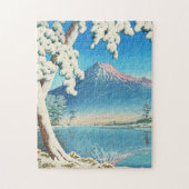 Mt Fuji After Snow Hasui Kawase shin hanga winter Legpuzzel (Verticaal)