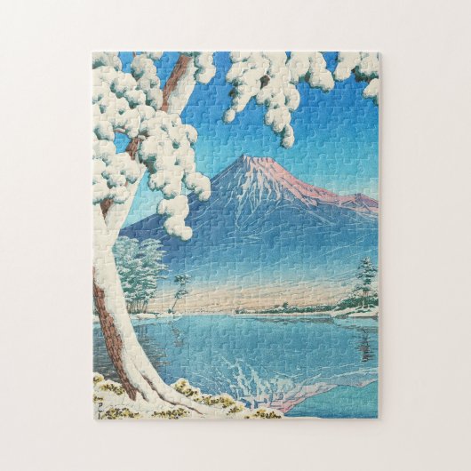 Mt Fuji After Snow Hasui Kawase shin hanga winter Legpuzzel (Verticaal)