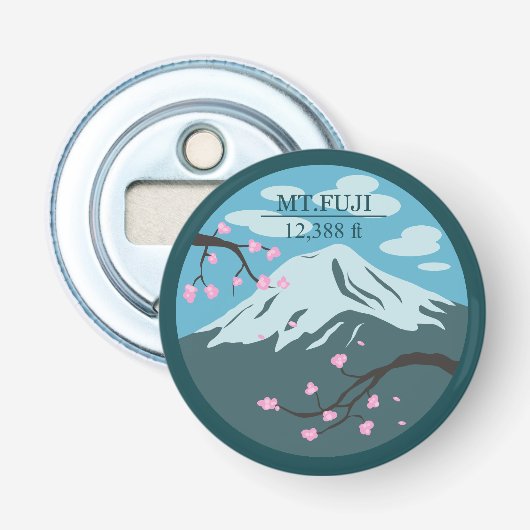 Mt. Fuji Altitude Button Flesopener (Voorkant)