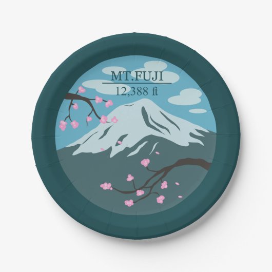 Mt. Fuji Altitude Papieren Bordje (Voorkant)