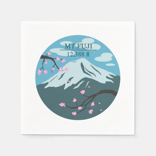 Mt. Fuji Altitude Servet (Voorkant)