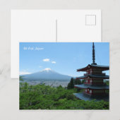 Mt Fuji Arakurayama Sengen Park Japan Briefkaart (Voorkant / Achterkant)