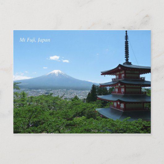 Mt Fuji Arakurayama Sengen Park Japan Briefkaart (Voorkant)