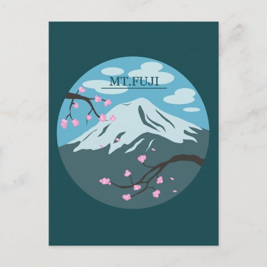 Mt. Fuji Briefkaart (Voorkant)