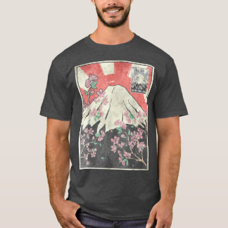 Mt Fuji Cherry Blossom Fujiyama Japans esthetisch T-shirt