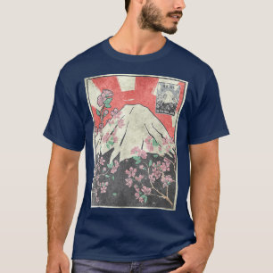 Mt Fuji Cherry Blossom Fujiyama Japans esthetisch T-shirt