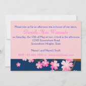 Mt Fuji Cherry Blossom Spring Japan Night Sakura Kaart (Achterkant)