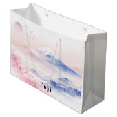 Mt. Fuji & Cherry Blossoms Elegant Groot Cadeauzakje (Voorkant Gekanteld)