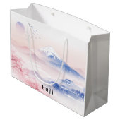 Mt. Fuji & Cherry Blossoms Elegant Groot Cadeauzakje (Achterkant Gekanteld)