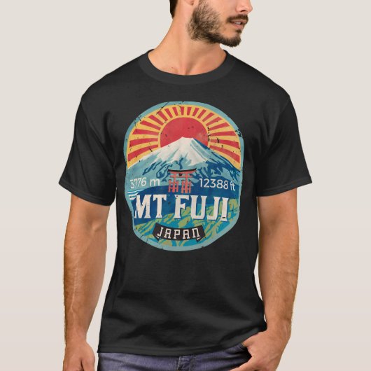 Mt Fuji -  embleem T-shirt (Voorkant)