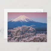 Mt Fuji en Cherry Blossom Briefkaart (Voorkant / Achterkant)