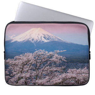 Mt Fuji en Cherry Blossom Laptop Sleeve