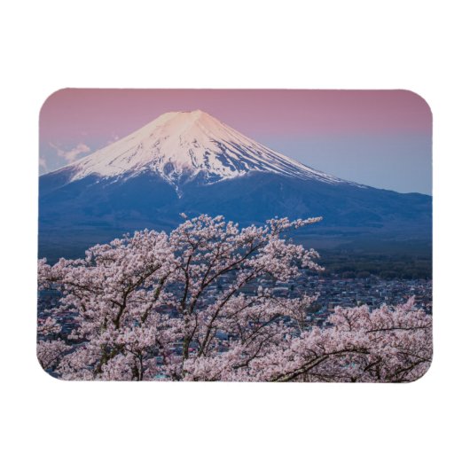 Mt Fuji en Cherry Blossom Magneet (Horizontaal)