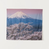 Mt Fuji en Cherry Blossom Wandkleed (Voorkant (horizontaal))