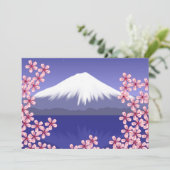 Mt. Fuji en Sakura-bloesem (Staand voorkant)