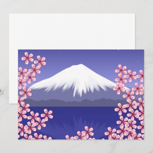 Mt. Fuji en Sakura Blossom (Voorkant / Achterkant)
