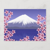 Mt. Fuji en Sakura Blossom Briefkaart (Voorkant)