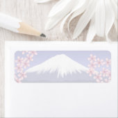 Mt. Fuji en Sakura Blossom Etiket (Insitu)