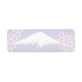 Mt. Fuji en Sakura Blossom Etiket (Voorkant)