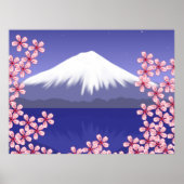 Mt. Fuji en Sakura Blossom Poster (Voorkant)