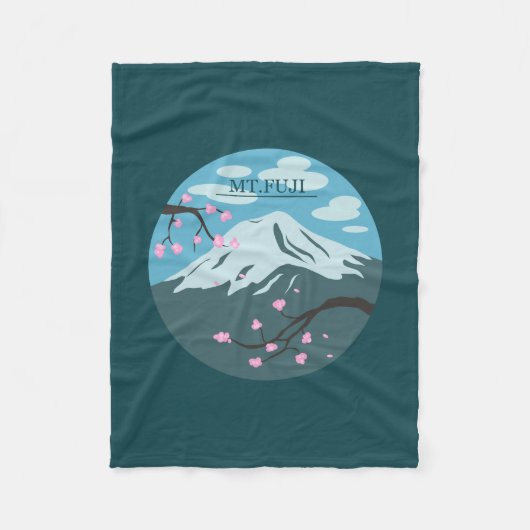 Mt. Fuji Fleece Deken (Voorkant)