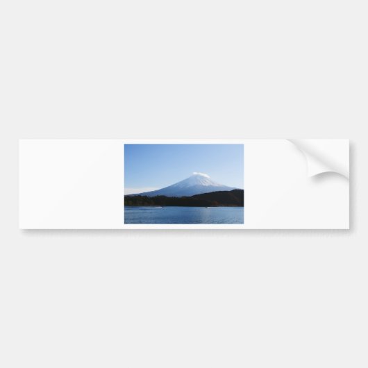 Mt Fuji Fuji Lake Kawaguchi Bumpersticker (Voorkant)