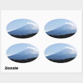 Mt Fuji Fuji Lake Kawaguchi Ovale Sticker (Vel)