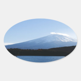 Mt Fuji Fuji Lake Kawaguchi Ovale Sticker