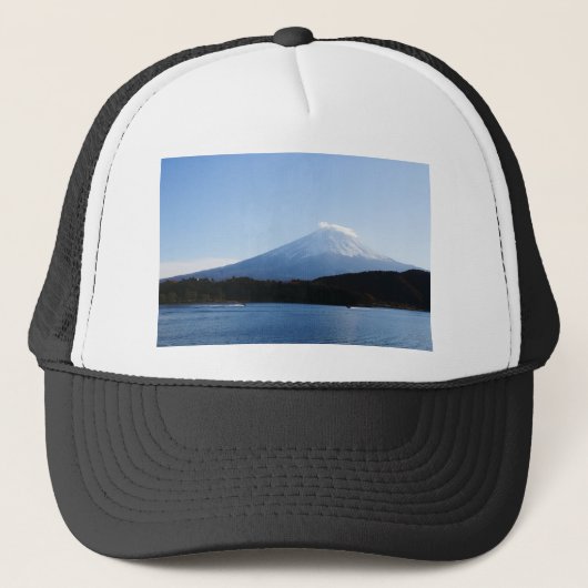 Mt Fuji Fuji Lake Kawaguchi Trucker Pet (Voorkant)