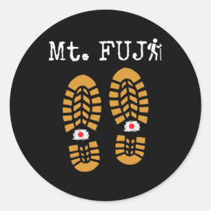 Mt Fuji, Fujisan, 富士山 Wandelenklimmen Souvenir Ronde Sticker