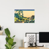 Mt Fuji gezien vanaf de Mishima Pass Hokusai 1830 Poster (Thuiskantoor)