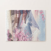 Mt. Fuji in Bloom – Sakura Puzzle Legpuzzel (Horizontaal)