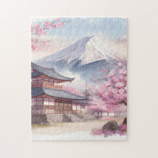 Mt. Fuji in Bloom – Sakura Puzzle Legpuzzel