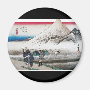 Mt. Fuji in de ochtend, Japan circa 1831-1834 Magneet