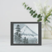 Mt Fuji Ink-Briefkaart voor schilderen Briefkaart (Staand voorkant)