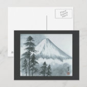 Mt Fuji Ink-Briefkaart voor schilderen Briefkaart (Voorkant / Achterkant)