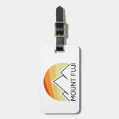 Mt. Fuji Japan Retro Bagagelabel (Voorkant verticaal)