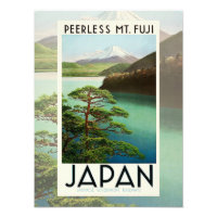 Mt Fuji Japan Travel Poster  kunst