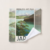 Mt Fuji Japan Travel Poster  kunst Bad Handdoek (Wasdoekje)
