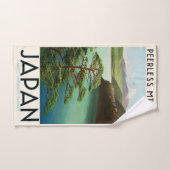 Mt Fuji Japan Travel Poster  kunst Bad Handdoek (Handdoek)