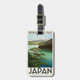 Mt Fuji Japan Travel Poster  kunst Bagagelabel