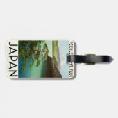 Mt Fuji Japan Travel Poster  kunst Bagagelabel (Achterkant horizontaal)